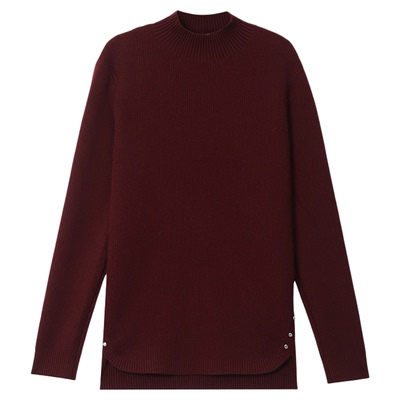 恒源祥一体绒半高领遮肚羊毛衫