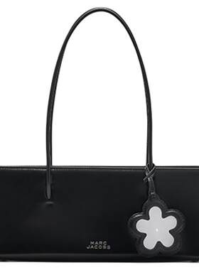 【季末折扣】MARC JACOBS/莫杰 GLAM 中号牛皮纯色带镜子法棍包