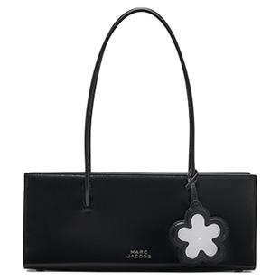 【新年特惠】MARC JACOBS/莫杰 GLAM 中号牛皮纯色带镜子法棍包