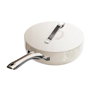 velosan温仑山有钛不粘锅家用炒锅燃气电磁炉通用丝带煎炒锅