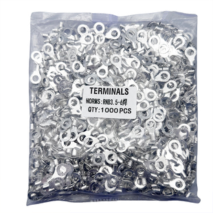 裸端圆型O型RNB1.25-3/3.2/3.5/5.5/2-4/5/6/8/10mm冷压接线端子