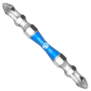 批头十字双头强磁铁防滑高硬度钨钢风批套装电披电动螺丝刀手电钻