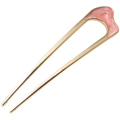 简约现代金属U型发簪高级感簪子