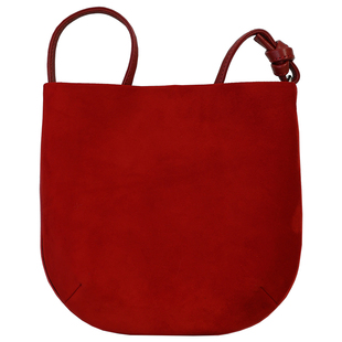 猴子家 霜序新裁 头层羊猄绒羊皮墩墩包简约复古斜挎包25秋冬新款