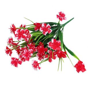 单束干花绢花仿真花五合花束客厅塑料假花装饰摆件隔断插花栅栏花