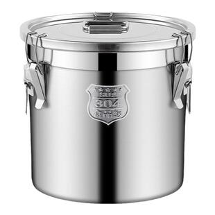 米桶防虫防潮密封食用级家用20斤304食品级不锈钢密封桶顺丰包邮