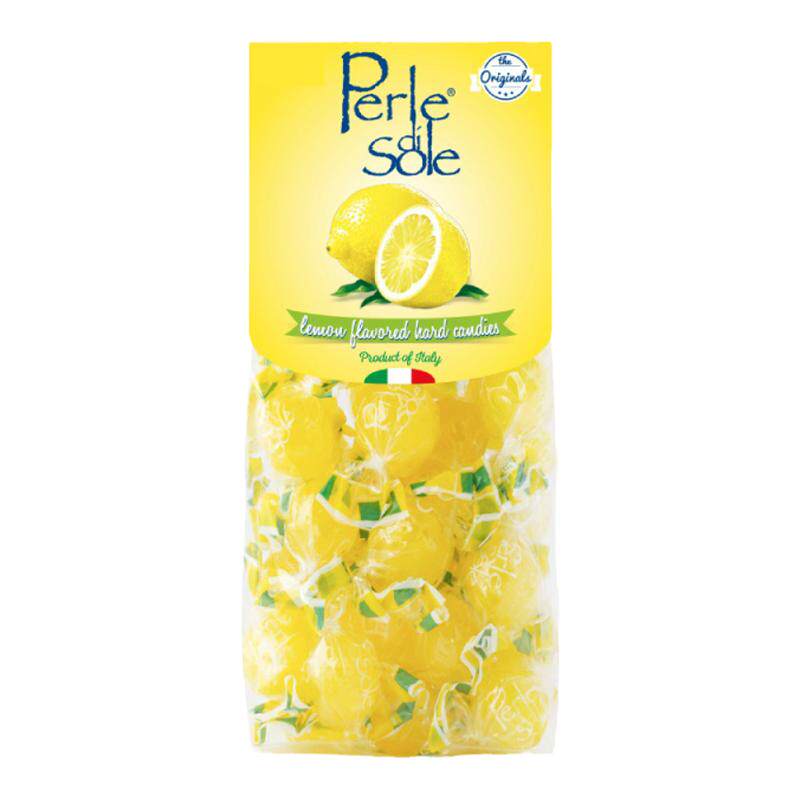 代购意大利Perle diSole珍珠糖果柠檬味200g进口孕期零食水果味糖