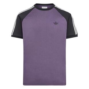 撞色插肩袖纯棉休闲运动短袖T恤男adidas阿迪达斯三叶草