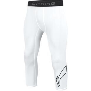李宁篮球紧身裤男七分高弹力压缩训练裤运动打底套装跑步健身短裤