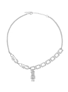 个性别针满钻暴力小熊女ins嘻哈