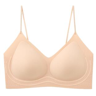 【外穿细肩带】三福粉底液内衣中薄无钢圈聚拢凉感抗菌隐形文胸女