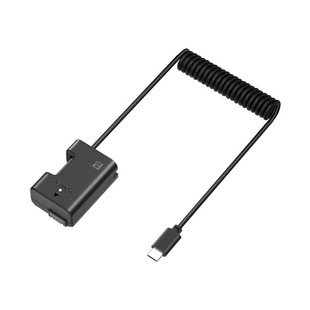 沣标FW50假电池外接电源直播2米弹簧线适用索尼A6500 A7S A7 RX1R3 RX10 IV M4 M3 M2  A37 A55 A33 A35相机