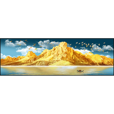 背靠金山卧室自粘防水装饰画