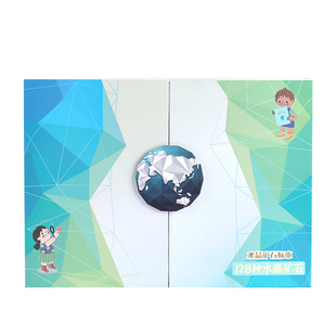 128种天然水晶矿石矿物宝石原石标本石头摆件儿童生日新年礼物盒