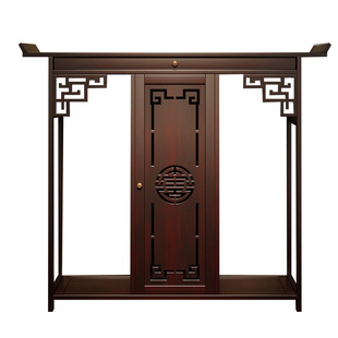 新中式玄关桌家用入户供台摆件供奉佛台供桌香案古风条案带门桌子