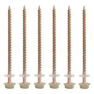 加长木螺丝外六角自攻螺丝钉华司尖头自攻钻木头螺钉法兰面木钻钉