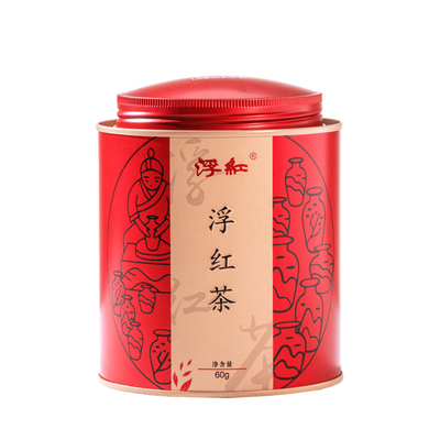 特级浮红红茶浓香型铁罐装125g