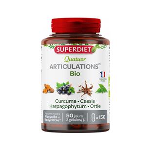 法国SuperDiet舒伯妮尔关节健康四重复配姜黄胶囊呵护软骨150粒