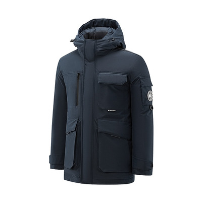 海澜之家加厚连帽保暖羽绒服