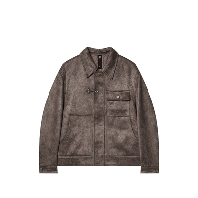 JDV男装复古麂皮绒夹克