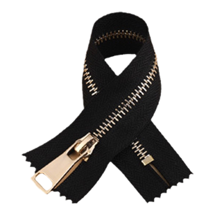 高档金属铜拉链5号浅金齿衣服门襟拉锁羽绒服外套夹克拉链头配件