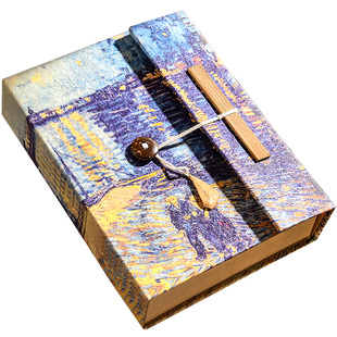 正版尼泊尔手工本现货diy素材材料包全套复古高颜值网红手账本空白植物手工礼物送男友生日礼物笔记本包装盒