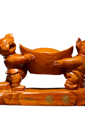 刺史摆件十二生肖红木工艺品