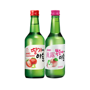 【自营】韩国进口真露烧酒青葡萄味清酒低度酒水韩式利口酒水果味