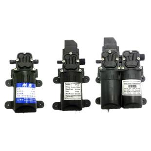 雨露隔膜泵喷雾器打药泵往复泵小型直流高压洗车泵双体隔膜泵回流