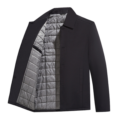 夹棉加厚中老年男士宽松休闲外套