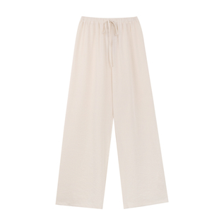 FF BLUE 夏日冰淇淋 3色慵懒度假风棉麻云感空气阔腿裤百搭休闲裤