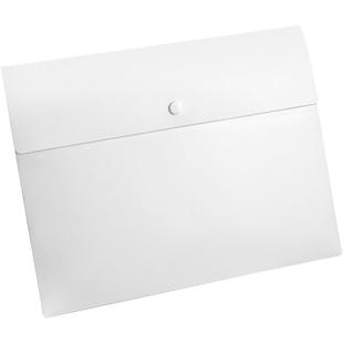 三木高端A4文件袋子按扣式加厚大容量收纳a3办公用品塑料包装票据a5资料档案试卷学生用商务文件夹公文包防水