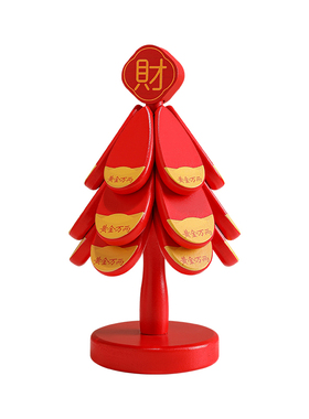 创意圣诞树隔热垫实木耐高温垫子