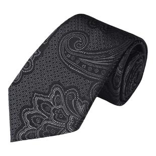 WILLIAM MILTON新款佩斯利花纹桑蚕丝手打领带男士正装商务礼盒装