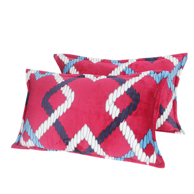 一对装冬季加厚法莱绒枕头套