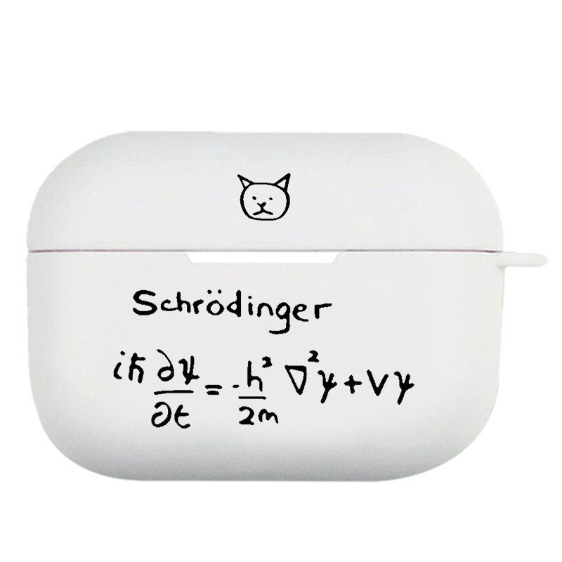 薛定谔的猫 量子力学 耳机套适用Airpods保护壳苹果2无线蓝牙盒3代pro软硅胶1磨砂保护套全包第一二三四代