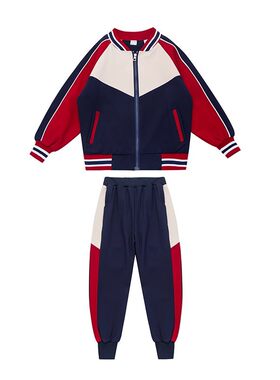 幼儿园服橙色班服冲锋衣三合一