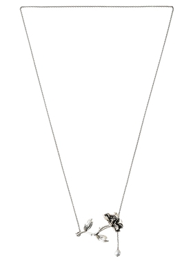 EXCEPTION例外女装春秋款小众气质牡丹胸针长链高级设计感