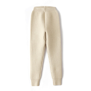 一条过冬儿童针织羊毛裤加厚女童保暖裤修身羊绒裤中大童打底裤冬