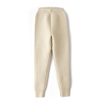 一条过冬针织加厚保暖修身羊毛裤