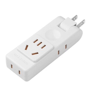 国标180c可旋转纯铜转换器一转四靠墙不挡开关插座扩展电源多孔插