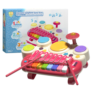 谷雨电子琴儿童玩具1一3岁2宝宝小钢琴5早教益智音乐启蒙敲击木琴