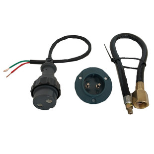 两芯插头插座松下二保焊机200A350A500A焊枪气管送丝机两芯插头座