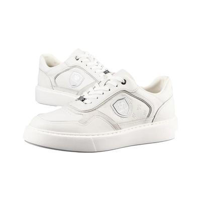 【牛皮革】RaidyBoer/雷迪波尔男士压纹LOGO标识轻便休闲板鞋2007