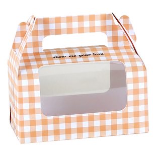 28cm烤盘整卷长方形蛋糕卷瑞士卷蛋糕毛巾卷手提包装纸盒包邮10套