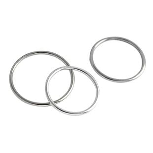 PLUS JEWELRY / 925银素圈纯银戒指银饰细圈关节戒食指尾戒