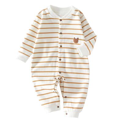 温巢婴儿衣服春秋纯棉长袖连体衣