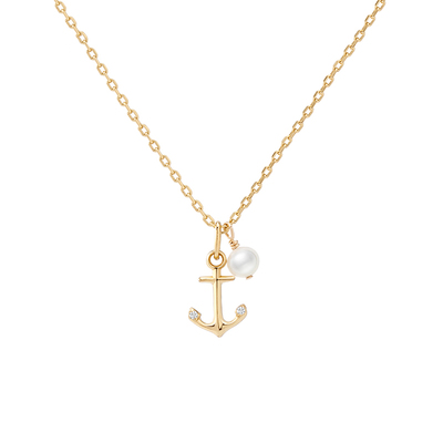terra小船珍珠项链女简约