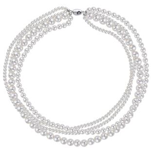 轻奢小众明星同款多层叠戴施家珍珠项链一条多戴极强光颈链送女友