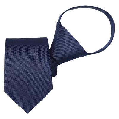 商务风日系学生纯色免打拉链领带